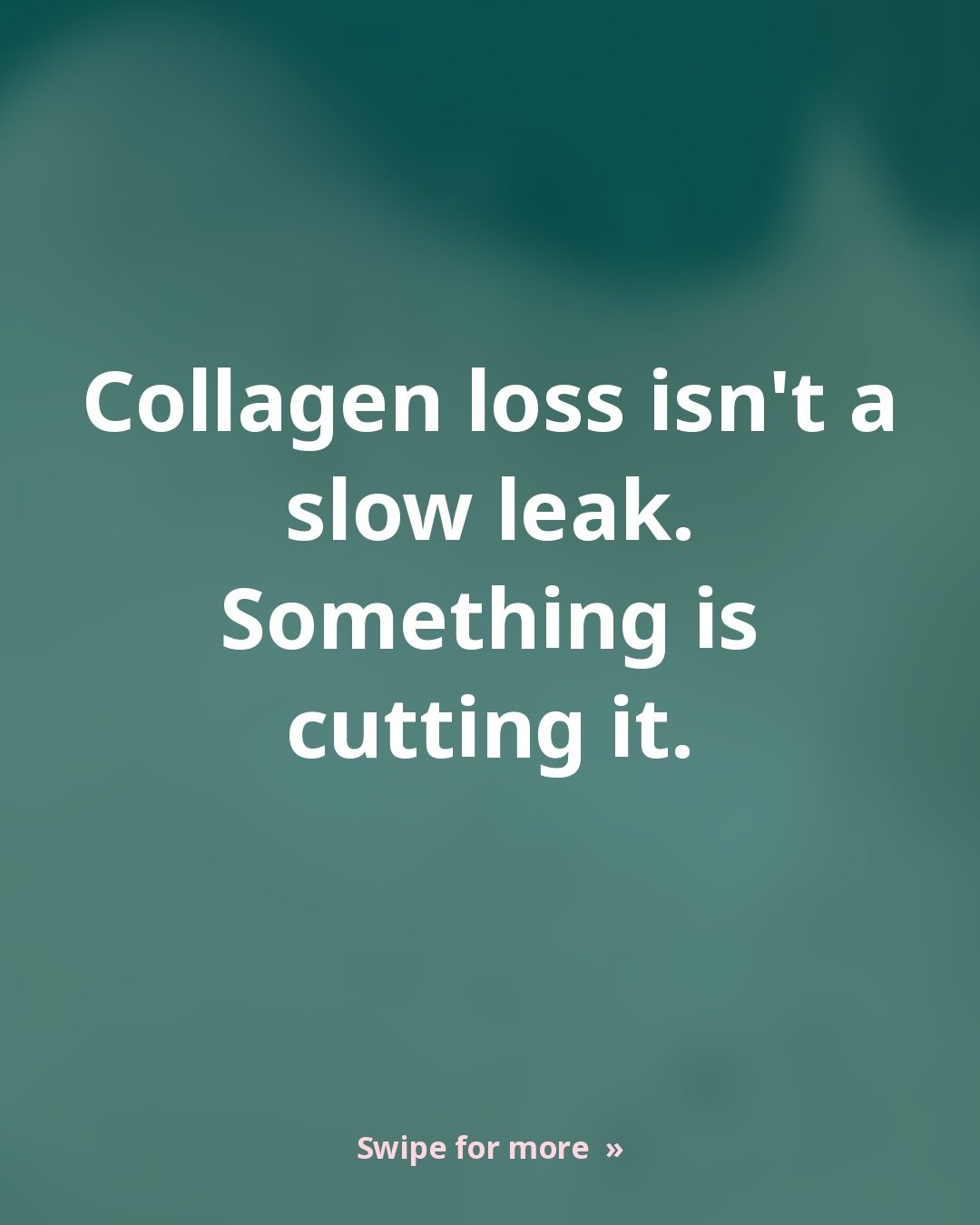 Collagen Loss: It's Damage, Not Just Decline