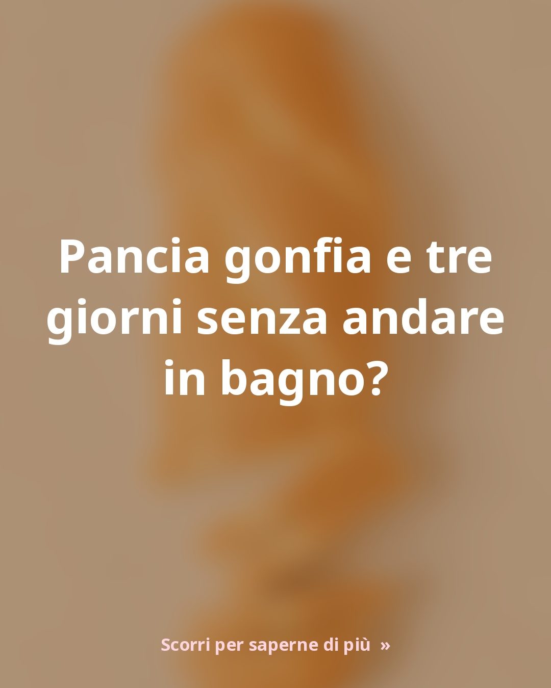 Stitichezza: il problema non è l'intestino pigro