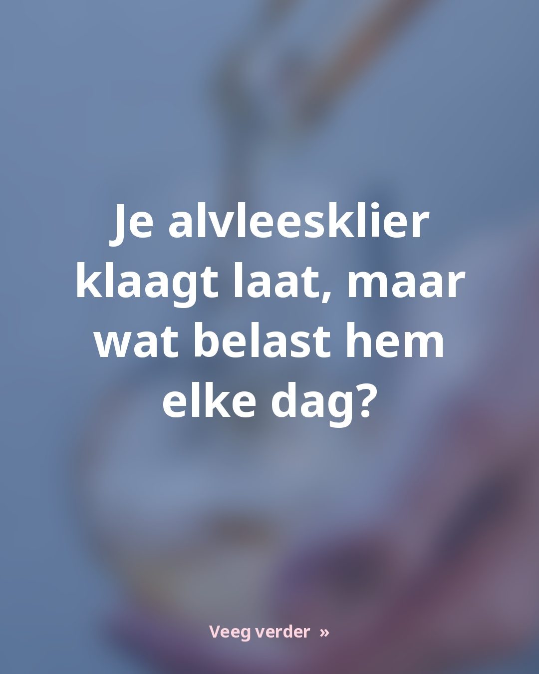 Wat je alvleesklier stil belast, merk je pas laat